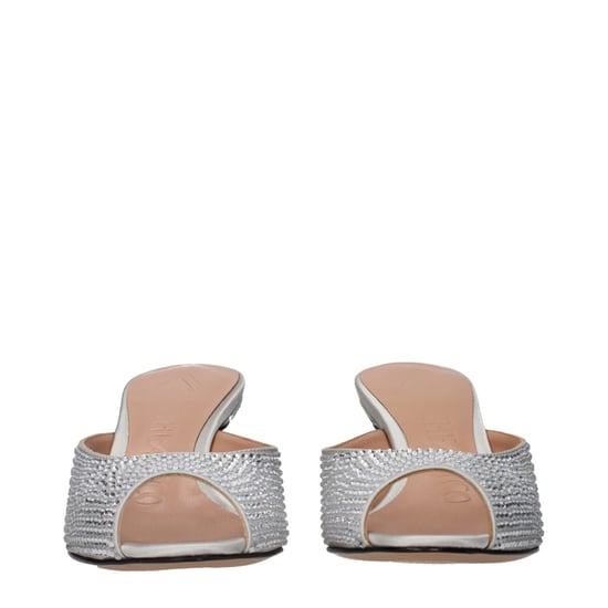 Las Sandalias de Tacón Stiletto de Satén Gris The Attico - Image 3