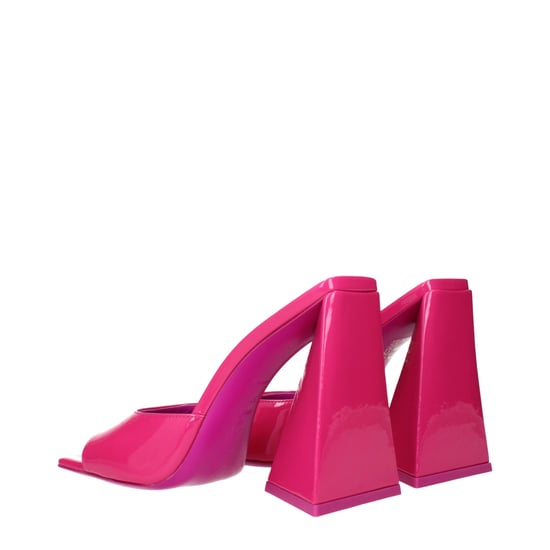 Las Sandalias de Plataforma de Cuero Rosa The Attico - Image 4