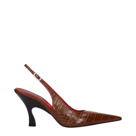 Stella McCartney Zapatos de Tacón Alto de Piel Marrón - Image 1