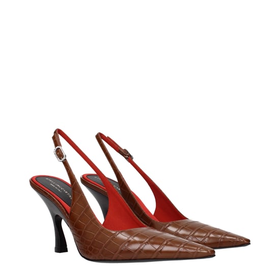 Stella McCartney Zapatos de Tacón Alto de Piel Marrón - Image 2