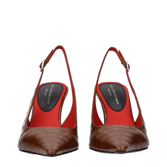 Stella McCartney Zapatos de Tacón Alto de Piel Marrón - Image 3