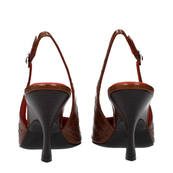 Stella McCartney Zapatos de Tacón Alto de Piel Marrón - Image 5
