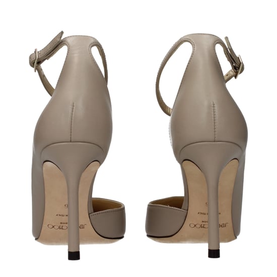 Zapatos de Tacón de Cuero Grises Jimmy Choo - Image 5
