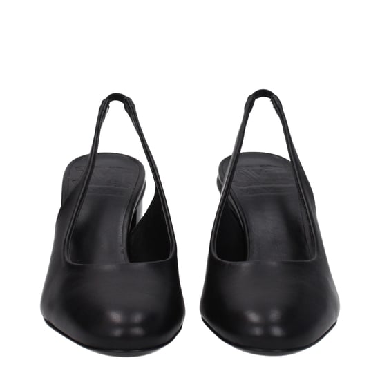 Zapatos de tacón alto de cuero negro Max Mara - Image 3