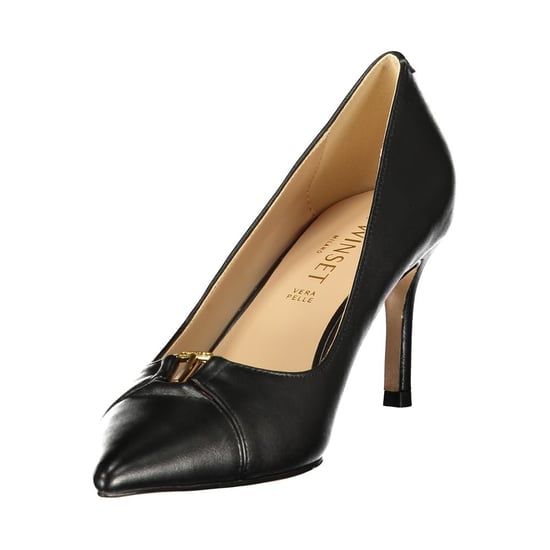 Zapato Clásico de Mujer de Cuero Negro Twinset - Image 3
