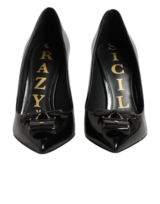 Zapatos de tacón con adornos de bolsa negra Dolce & Gabbana - Image 3