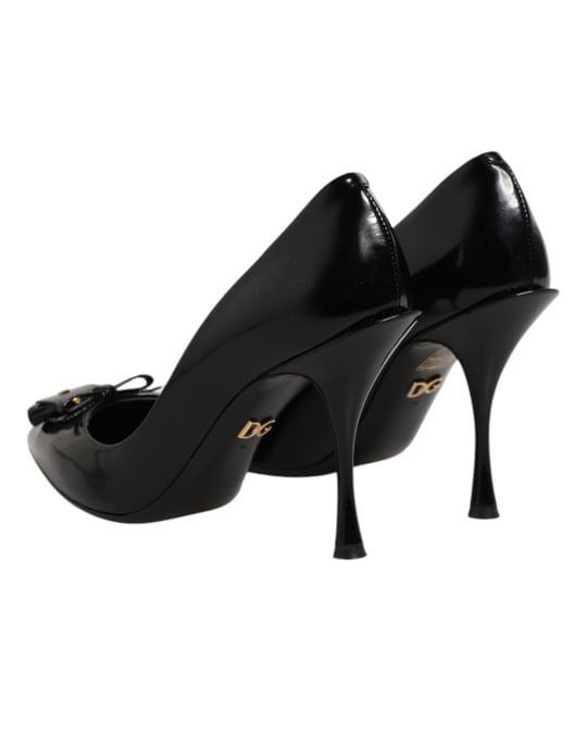 Zapatos de tacón con adornos de bolsa negra Dolce & Gabbana - Image 6