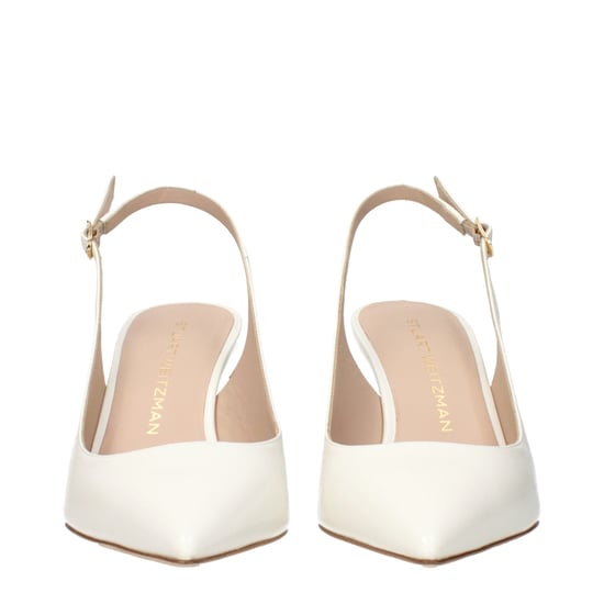 Zapatos de tacón alto de cuero beige Stuart Weitzman - Image 2