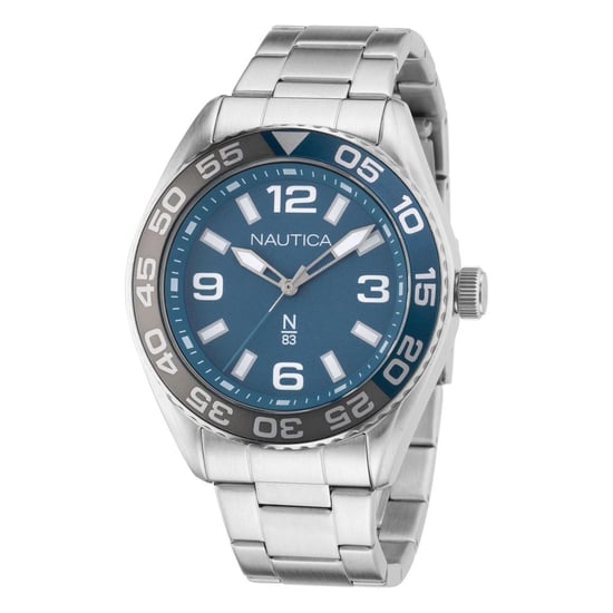 Reloj de vestir de acero inoxidable gris NAUTICA - Image 1