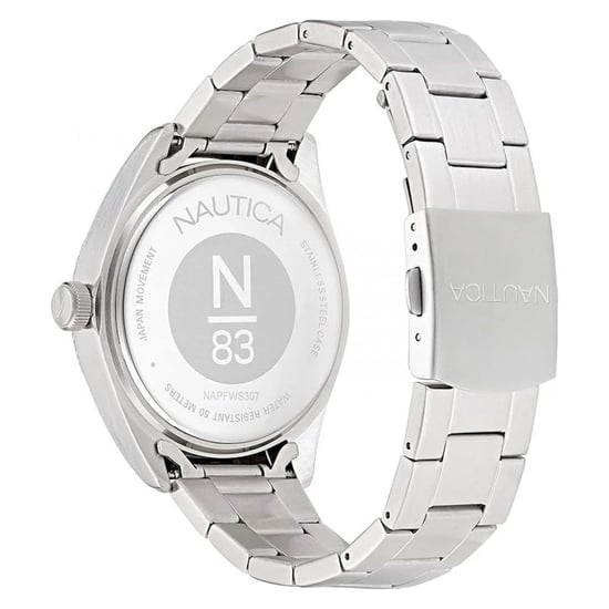 Reloj de vestir de acero inoxidable gris NAUTICA - Image 2