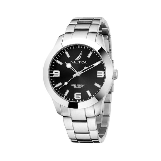 Reloj de vestir de acero inoxidable gris NAUTICA - Image 1