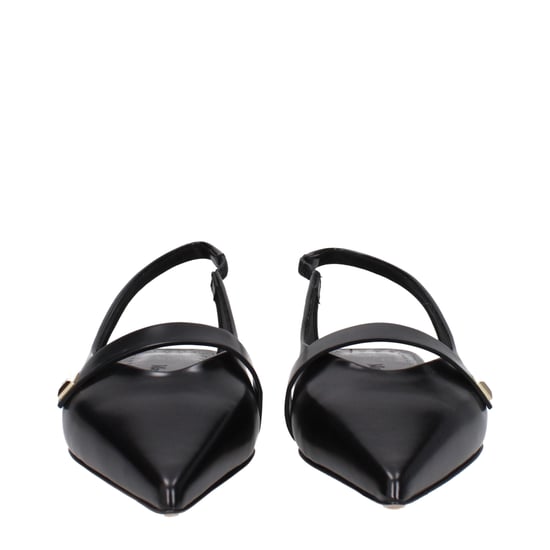 Max Mara Bailarinas Negras de Cuero - Image 3