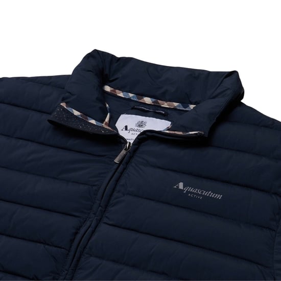 Chaqueta Aquascutum Active Rlg Active De Cuello Alto 100 G Azul Marino - Image 2
