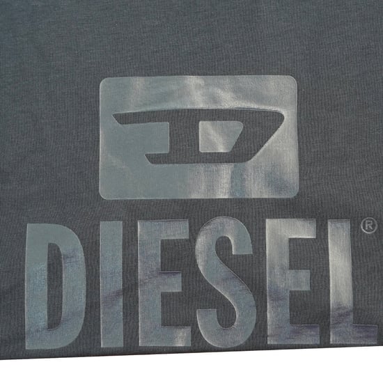 Diesel camiseta monotona con logo azul marino - Image 3