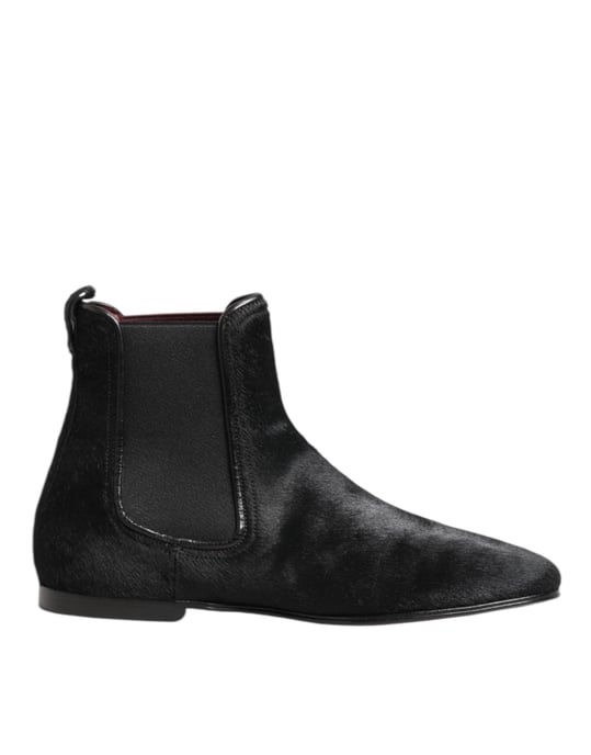 Botas Chelsea para hombre de piel negra de lujo Dolce & Gabbana - Image 2
