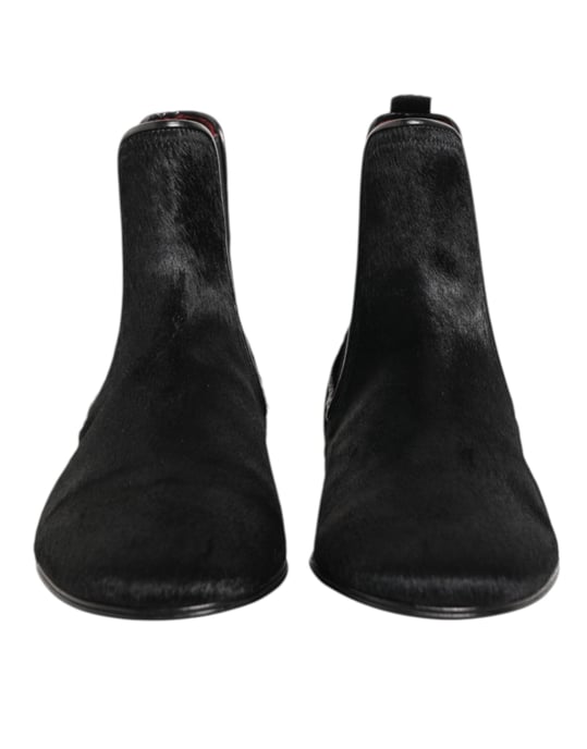 Botas Chelsea para hombre de piel negra de lujo Dolce & Gabbana - Image 3
