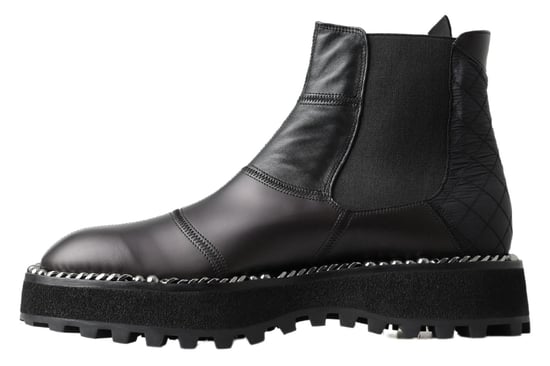 Botas elásticas de cuero negro Dolce & Gabbana - Image 2