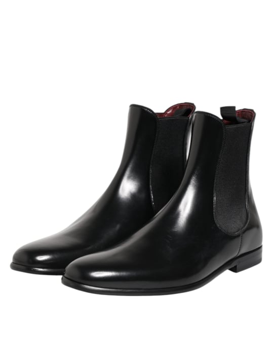 Botas Chelsea negras de media caña Slip On de Dolce & Gabbana - Image 4