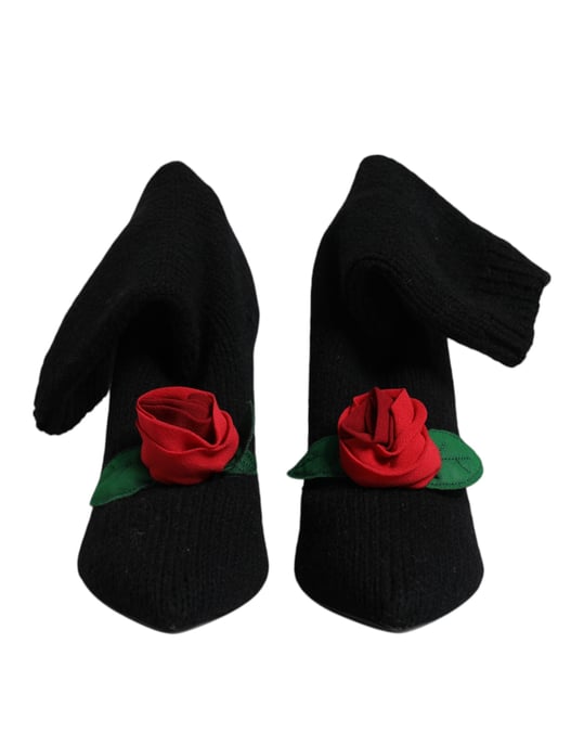 Botas de media caña con tacones de aguja negras Dolce & Gabbana - Image 2