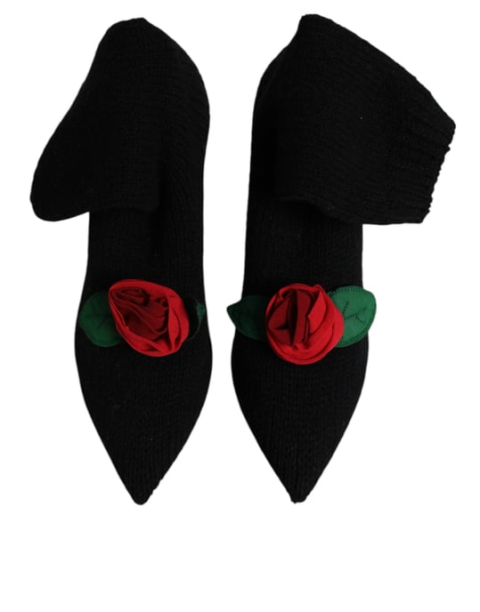 Botas de media caña con tacones de aguja negras Dolce & Gabbana - Image 3