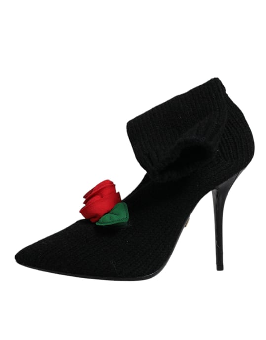 Botas de media caña con tacones de aguja negras Dolce & Gabbana - Image 6