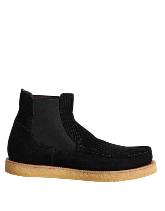Botines Slip On de Ante Negro de Dolce & Gabbana - Image 1
