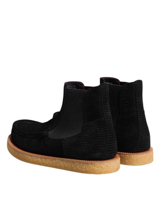 Botines Slip On de Ante Negro de Dolce & Gabbana - Image 5