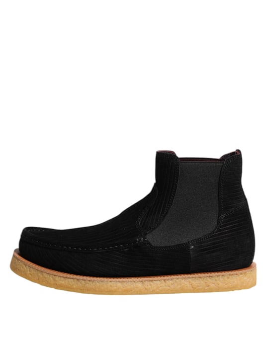 Botines Slip On de Ante Negro de Dolce & Gabbana - Image 6