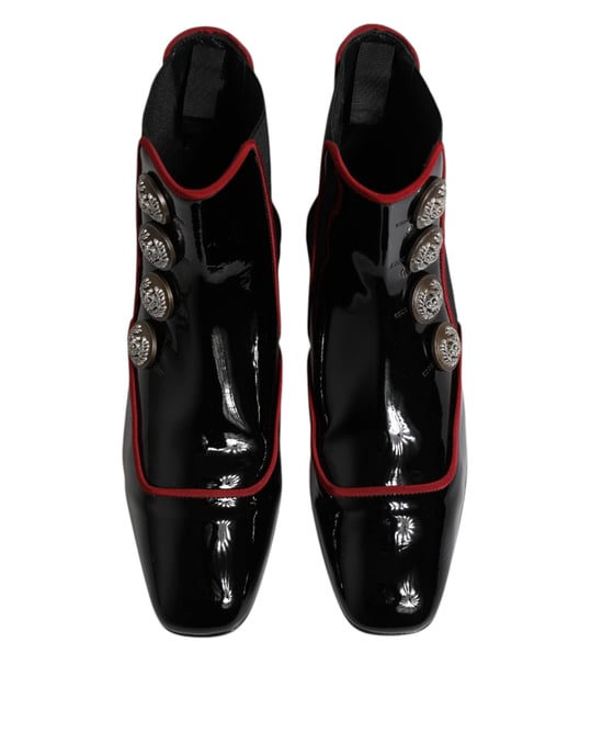 Botas Chelsea con Botones Negras Jackie de Dolce & Gabbana - Image 3