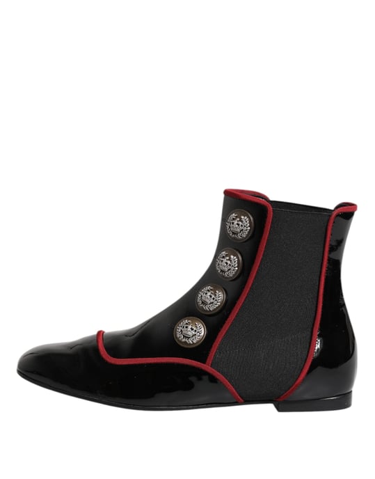 Botas Chelsea con Botones Negras Jackie de Dolce & Gabbana - Image 6
