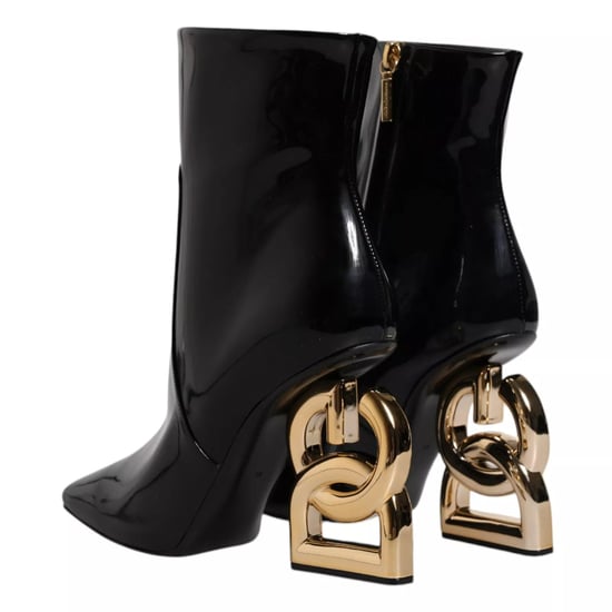 Botas de Cuero Negas Jackie hasta la Pantorrilla de Dolce & Gabbana - Image 5