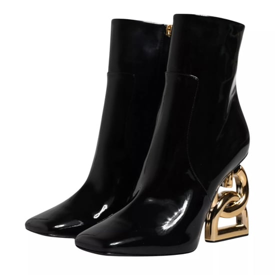 Botas de Cuero Negas Jackie hasta la Pantorrilla de Dolce & Gabbana - Image 6