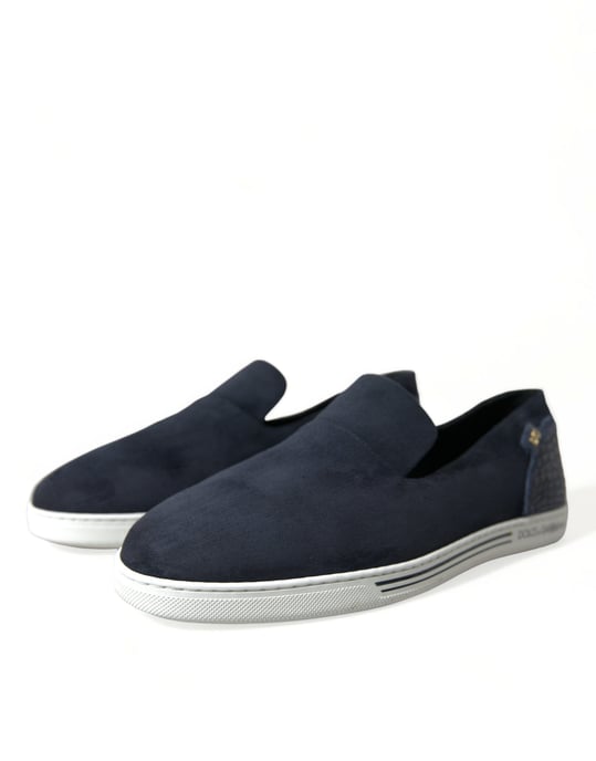 Loafers de Caimán de Ante Azul Dolce & Gabbana - Zapatos Saint Tropez - Image 3