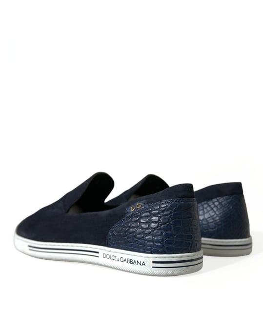 Loafers de Caimán de Ante Azul Dolce & Gabbana - Zapatos Saint Tropez - Image 4