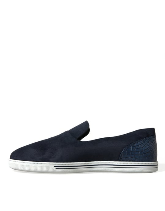 Loafers de Caimán de Ante Azul Dolce & Gabbana - Zapatos Saint Tropez - Image 5
