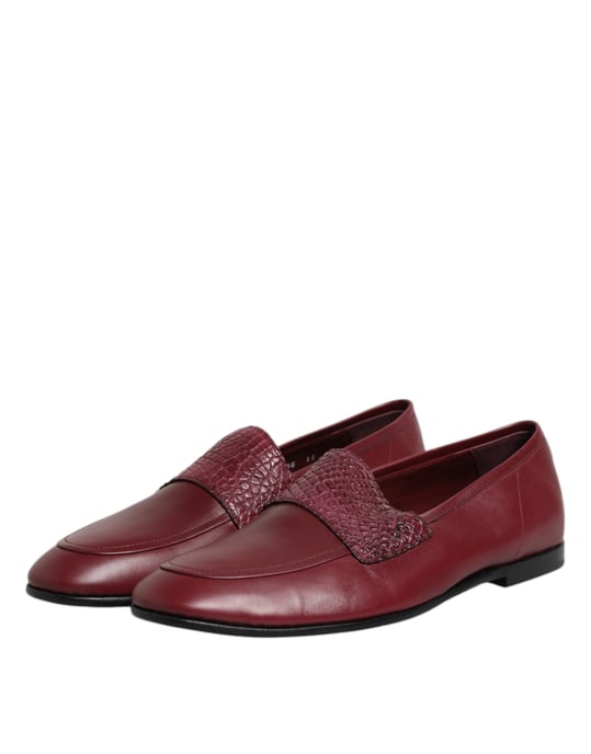 Zapatos formales sin cordones de piel de ternera burdeos de Dolce & Gabbana - Image 4