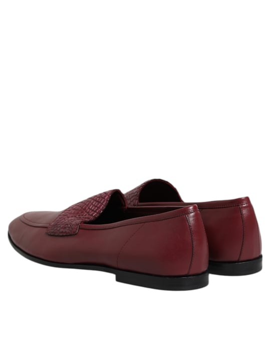 Zapatos formales sin cordones de piel de ternera burdeos de Dolce & Gabbana - Image 5