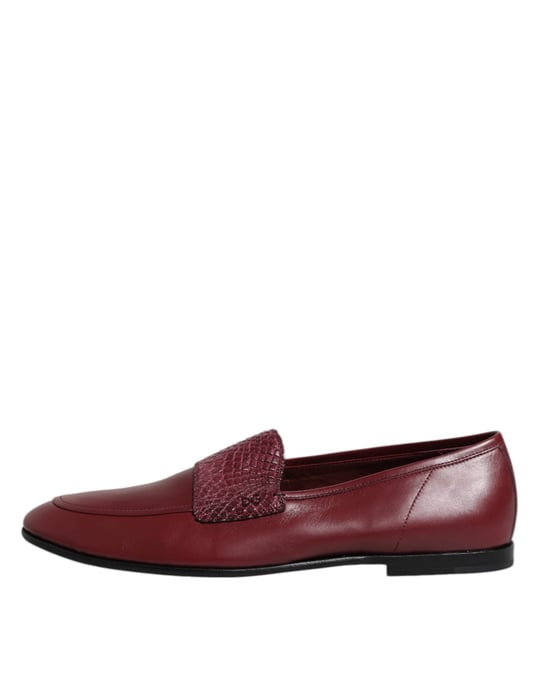 Zapatos formales sin cordones de piel de ternera burdeos de Dolce & Gabbana - Image 6