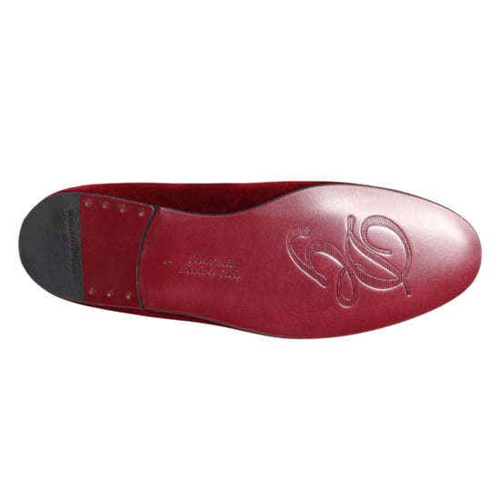Zapatos Mocasines de Hombre Dolce & Gabbana Red Velvet Gold Crown - Image 3