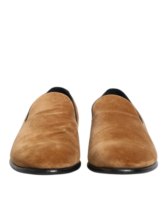 Mocasines formales para hombres en ante marrón de Dolce & Gabbana - Image 3