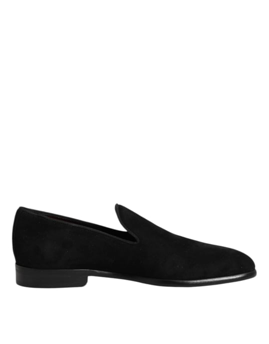 Mocasines formales de ante negro Dolce & Gabbana - Image 1