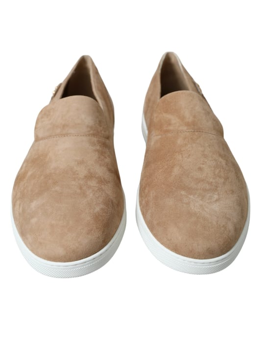 Mocasines de Suede de Caimán Beiges para Hombre de Dolce & Gabbana - Image 2