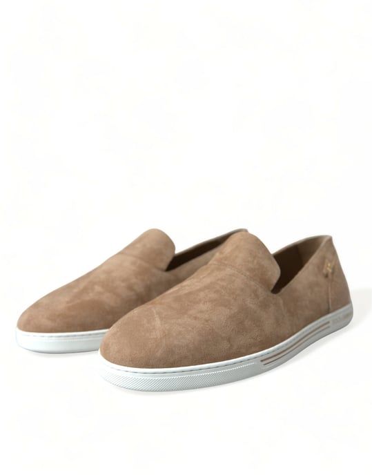 Mocasines de Suede de Caimán Beiges para Hombre de Dolce & Gabbana - Image 3