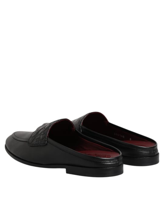 Mocasines sin cordones de cuero de ternera negro Dolce & Gabbana - Image 5