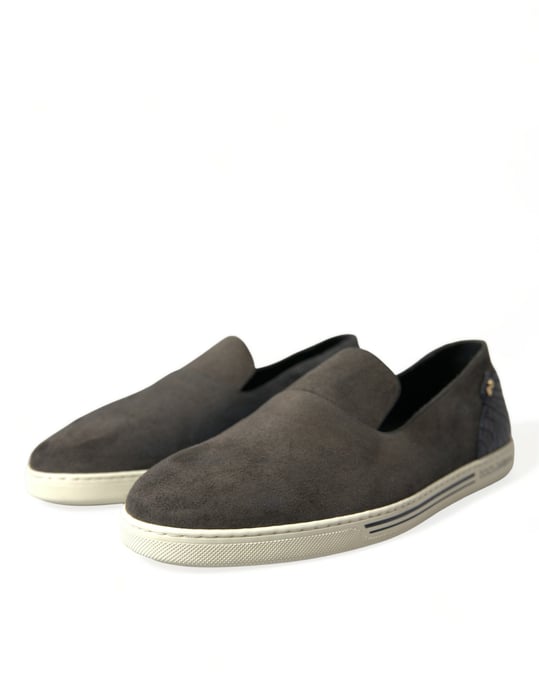 Mocasines de Piel de Caiman Azul Dolce & Gabbana para Hombre - Image 3