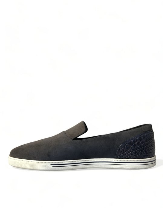 Mocasines de Piel de Caiman Azul Dolce & Gabbana para Hombre - Image 5
