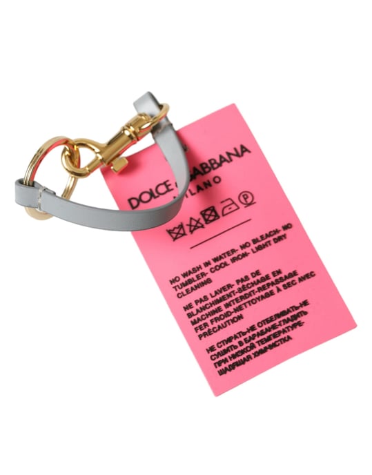 Llave con Logo DG de Silicona Rosa y Latón Dorado de Dolce & Gabbana - Image 5