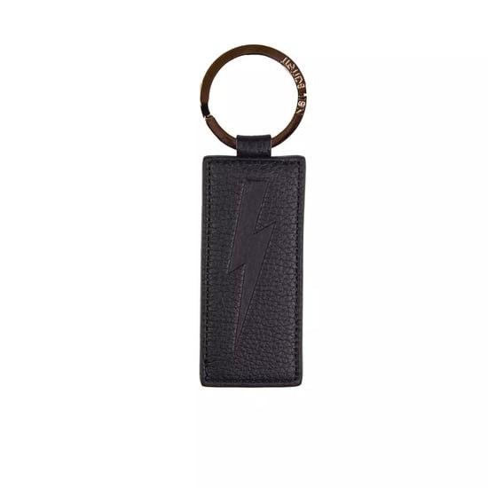 Llavero para hombres de cuero azul Neil Barrett - Image 1