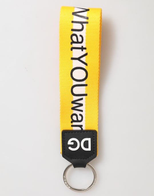 Llaveros de metal plateado con logotipo amarillo de Dolce & Gabbana en poliéster - Image 2