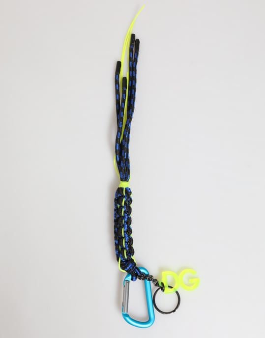 Llave de cinta de poliéster multicolor con logo DG de Dolce & Gabbana - Image 2